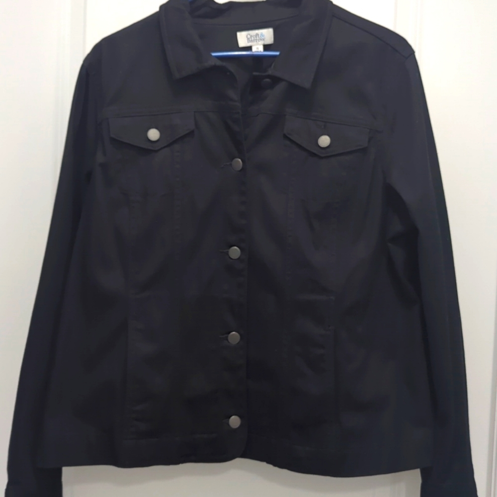 New black jean jacket